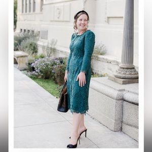 LIKE NEW!! Dainty Jewells Mayberry Dress in Emerald